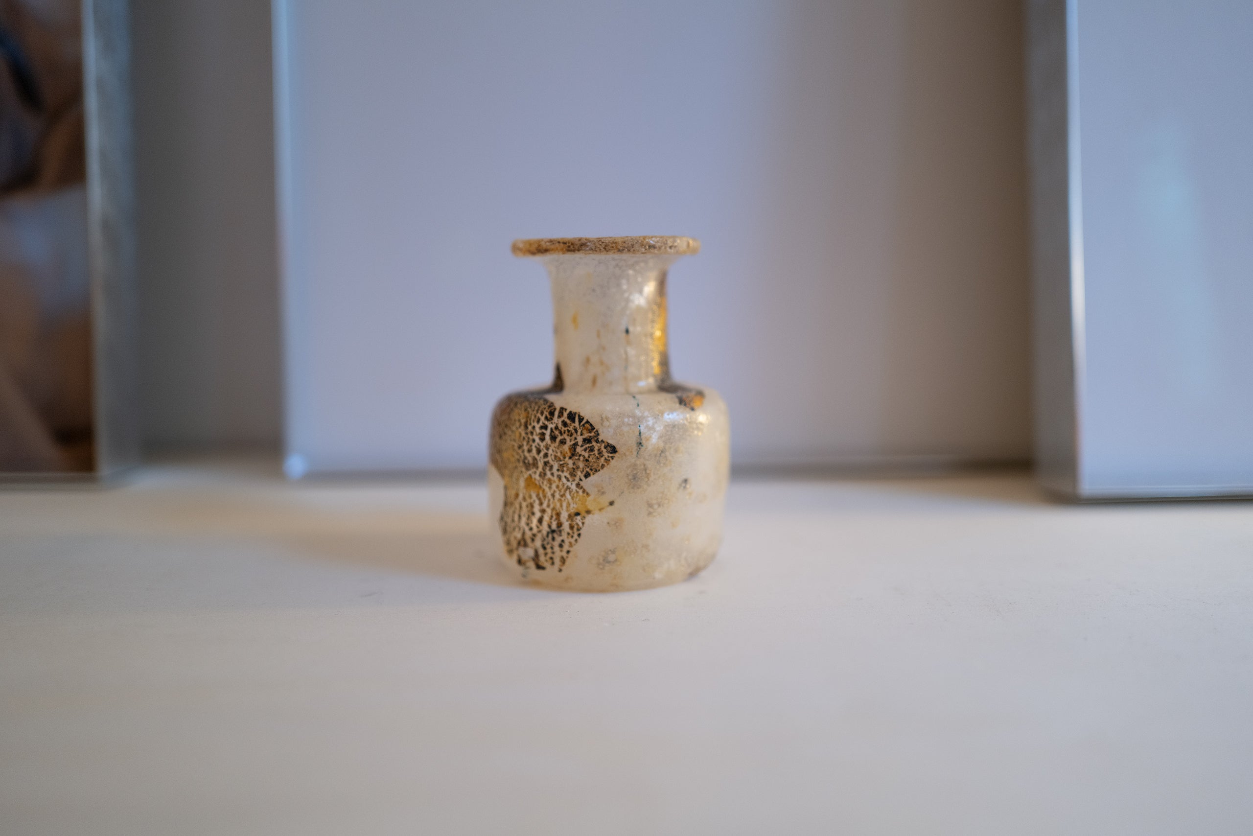 Japanese Yellow Glass Vase