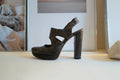 Marni Platform Python Green Sandals