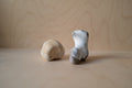 Rock sculptures picked at the beach in Normandy